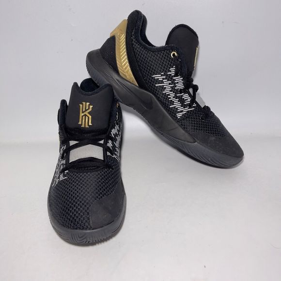 Nike Other - Nike Kyrie Flytrap II 2 Basketball Shoes Black Gold Mens Size 8  AO4436-004